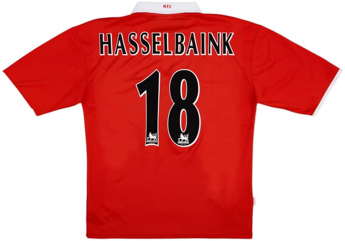 2004 Middlesbrough 'Carling Cup Winners' Home Shirt Hasselbaink #18 - 7/10 - (L)