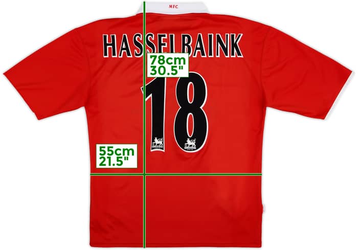 2004 Middlesbrough 'Carling Cup Winners' Home Shirt Hasselbaink #18 - 7/10 - (L)