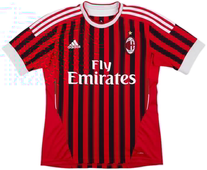 2011-12 AC Milan Home Shirt Ibrahimovic #11 - 6/10 - (S)
