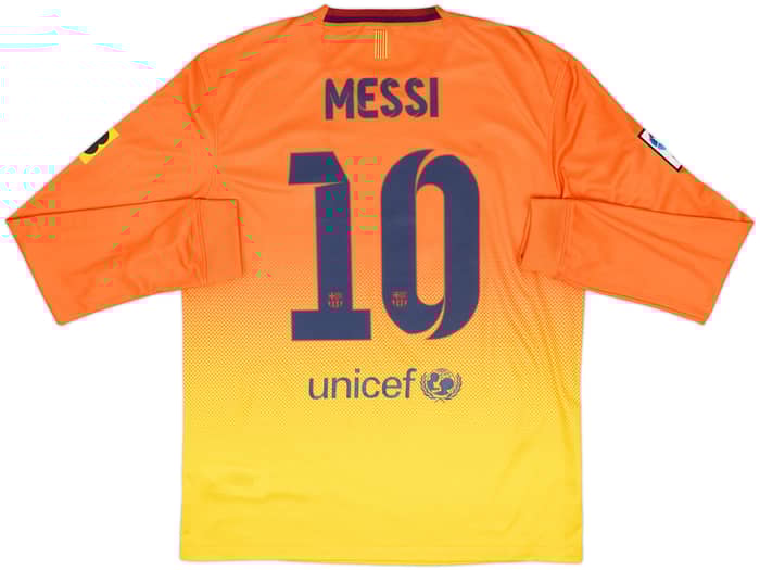 2012-13 Barcelona Away L/S Shirt Messi #10 - 9/10 - (M)