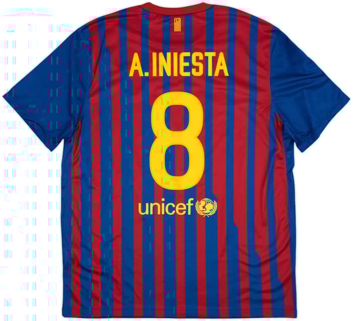2011-12 Barcelona Home Shirt A.Iniesta #8 - 10/10 - (XL)