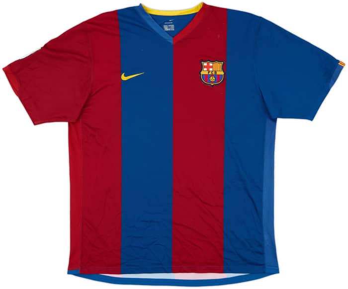 2006-07 Barcelona Home Shirt Ronaldinho #10 - 8/10 - (XL)