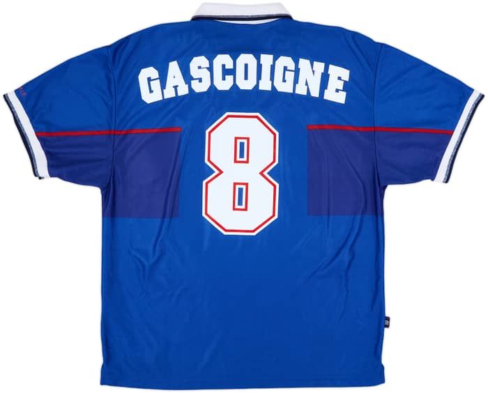1997-99 Rangers Home Shirt Gascoigne #8 - 9/10 - (XL)
