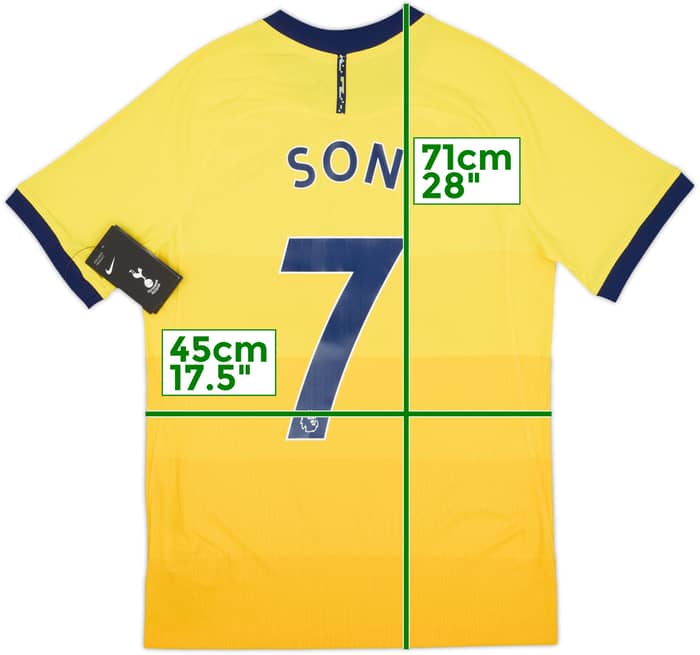 2020-21 Tottenham Player Issue Third Shirt Son #7 (S)
