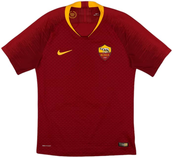 2018-19 Roma Authentic Home Shirt Dzeko #9 - 8/10 - (S)