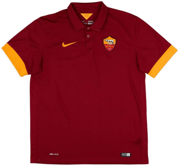 2014-15 Roma Home Shirt De Rossi #16 - 6/10 - (L)