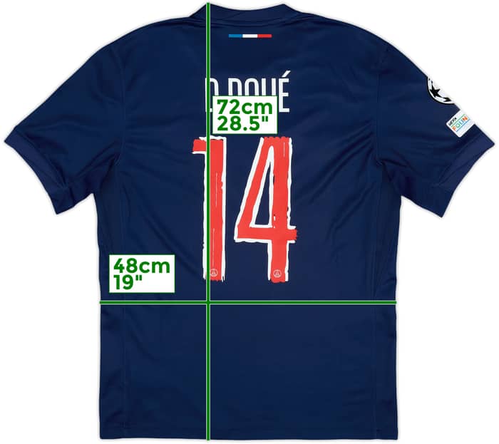 2024-25 Paris Saint-Germain Home Shirt D.Doue #14 - 8/10 - (M)