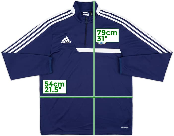 2013-14 Lyon adidas 1/4 Zip Track Top - 5/10 - (L)