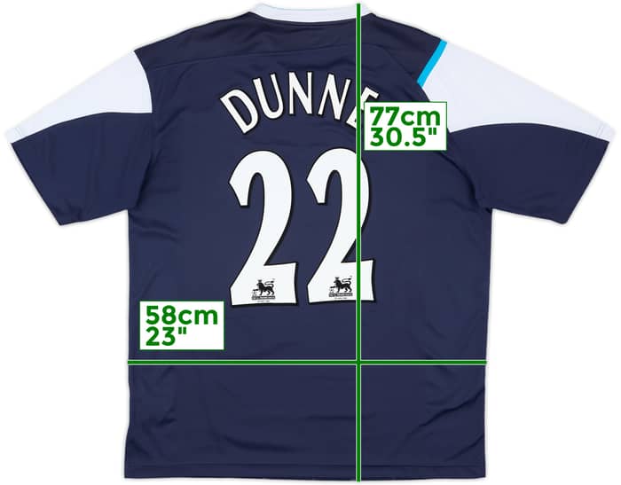 2005-06 Manchester City Away Shirt Dunne #22 - 9/10 - (XL)