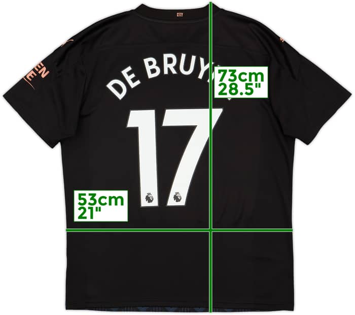 2020-21 Manchester City Away Shirt De Bruyne #17 - 8/10 - (L)