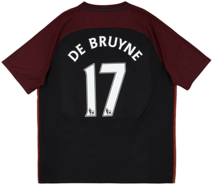 2016-17 Manchester City Away Shirt De Bruyne #17 - 7/10 - (XL)