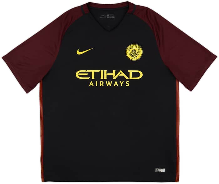 2016-17 Manchester City Away Shirt De Bruyne #17 - 7/10 - (XL)
