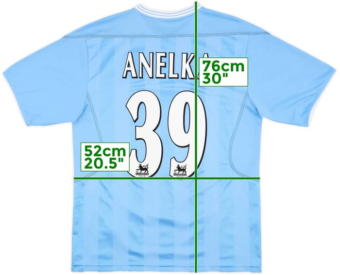 2003-04 Manchester City Home Shirt Anelka #39 - 9/10 - (M)