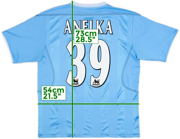 2003-04 Manchester City Home Shirt Anelka #39 - 6/10 - (M)