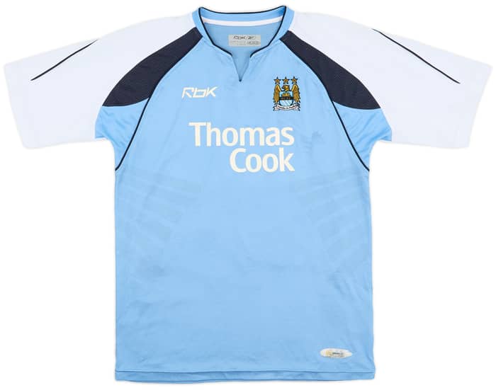 2006-07 Manchester City Home Shirt Dunne #22 - 7/10 - (M)