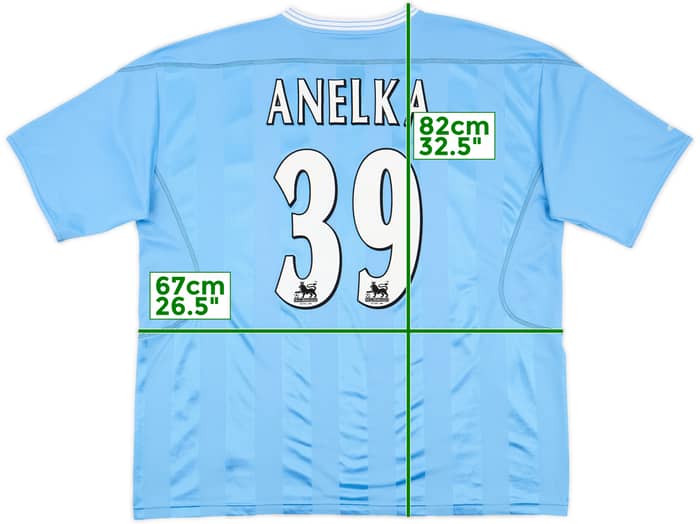 2003-04 Manchester City Home Shirt Anelka #39 - 8/10 - (XXL)