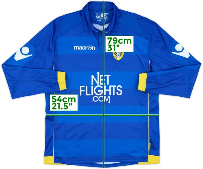 2010-11 Leeds United Away L/S Shirt - 8/10 - (S)