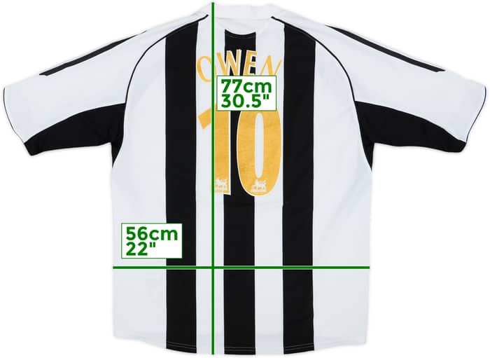 2005-07 Newcastle Home Shirt Owen #10 - 7/10 - (L)