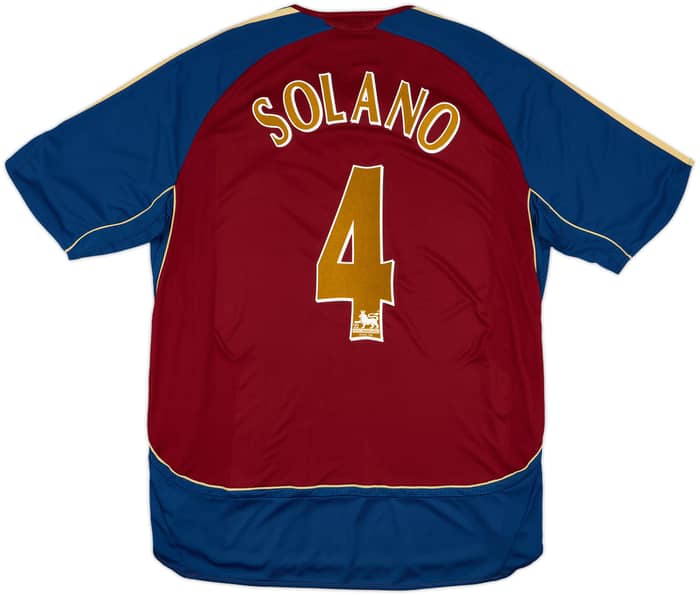 2006-07 Newcastle Away Shirt Solano #4 - 9/10 - (XL)
