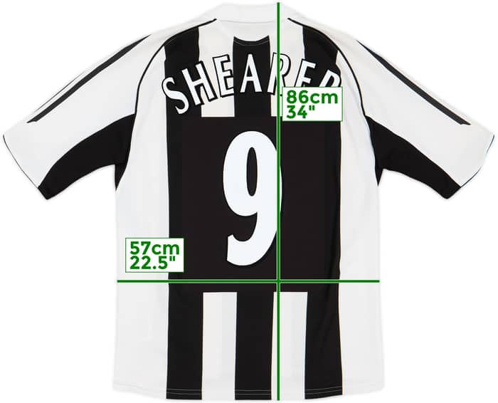 2005-07 Newcastle Home Shirt Shearer #9 - 8/10 - (S)