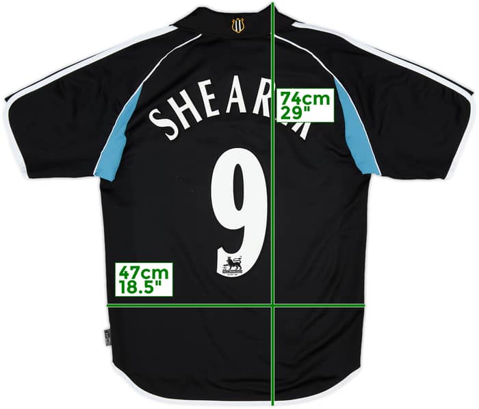 2000-01 Newcastle Away Shirt Shearer #9 - 7/10 - (S)