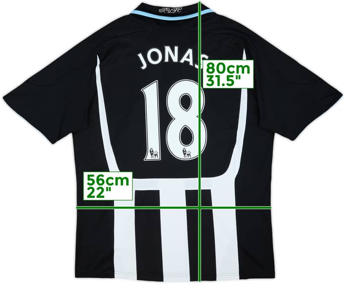 2007-09 Newcastle Home Shirt Jonas #18 - 8/10 - (L)