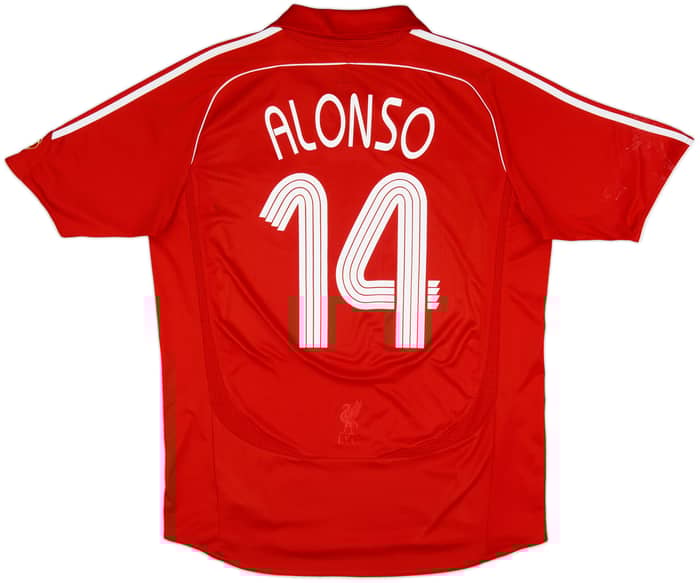 2006-08 Liverpool Home Shirt Alonso #14 - 5/10 - (L)