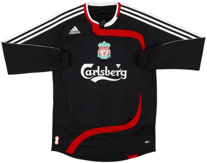 2007-08 Liverpool Third L/S Shirt Babel #19 - 8/10 - (S)