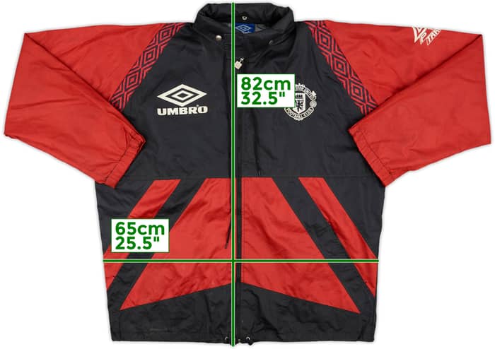 1995-97 Manchester United Umbro Rain Jacket - 7/10 - (M)