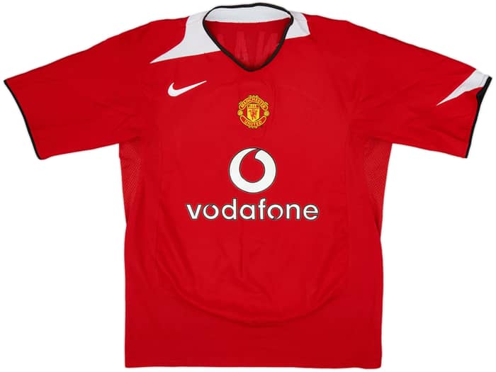 2004-06 Manchester United Home Shirt Ronaldo #7 - 8/10 - (XL.Boys)