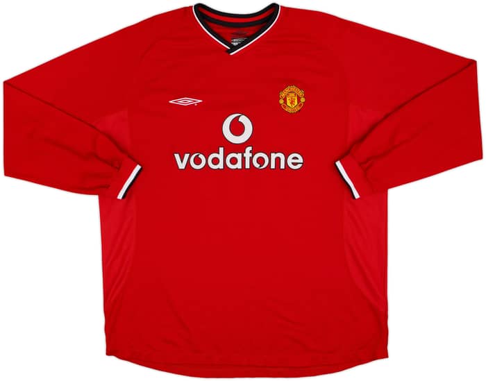 2000-02 Manchester United Home L/S Shirt V.Nistelrooy #10 - 10/10 - (XXL)
