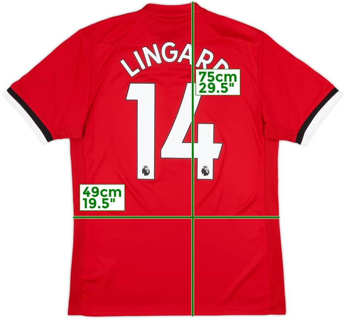 2017-18 Manchester United Home Shirt Lingard #14 - 10/10 - (M)