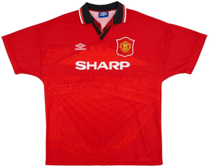 1994-96 Manchester United Home Shirt Cantona #7 - 10/10 - (XL)