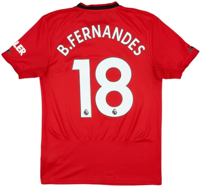 2019-20 Manchester United Home Shirt B.Fernandes #18 - 6/10 - (S)