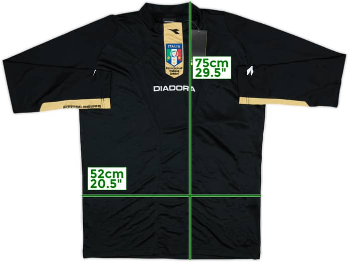 2009-10 Italy Diadora Referee L/S Shirt (M)