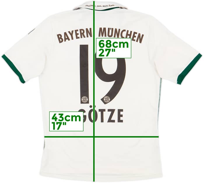 2013-14 Bayern Munich Away Shirt Gotze #19 - 7/10 - (L.Boys)