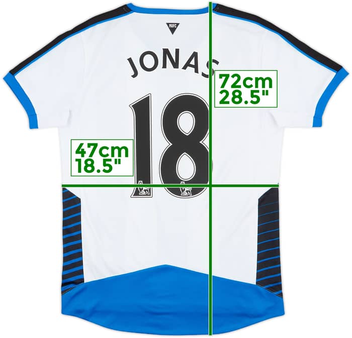 2015-16 Newcastle Home Shirt Jonas #18 - 8/10 - (S)