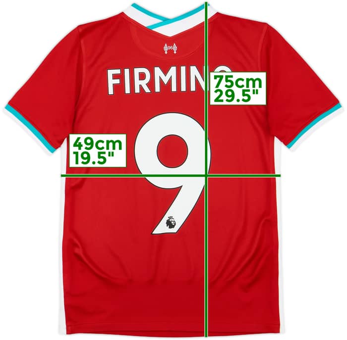 2020-21 Liverpool Home Shirt Firmino #9 - 8/10 - (L.Boys)