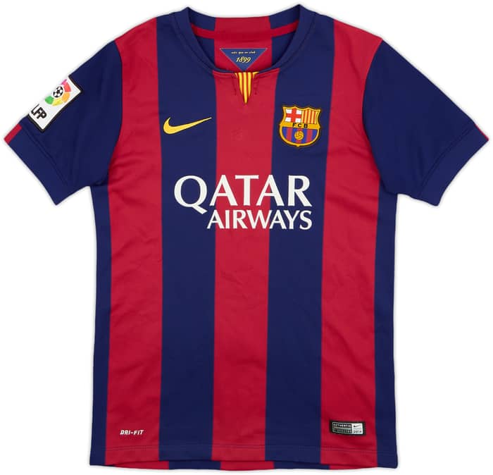 2014-15 Barcelona Home Shirt - 7/10 - (M.Boys)