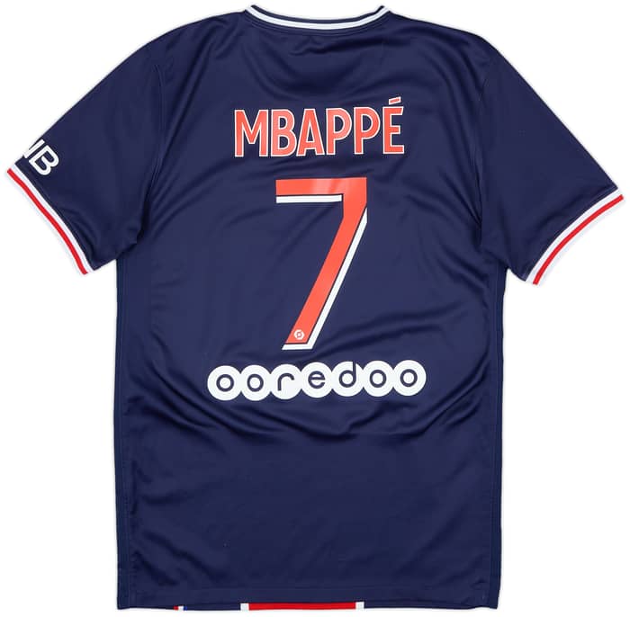 2020-21 Paris Saint-Germain Home Shirt Mbappe #7 - 7/10 - (S)