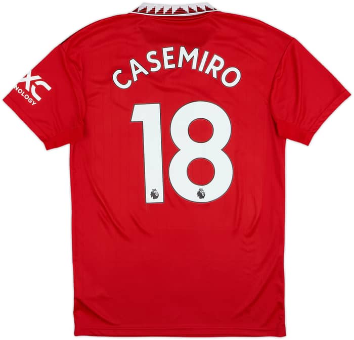 2022-23 Manchester United Home Shirt Casemiro #18 - 8/10 - (M)