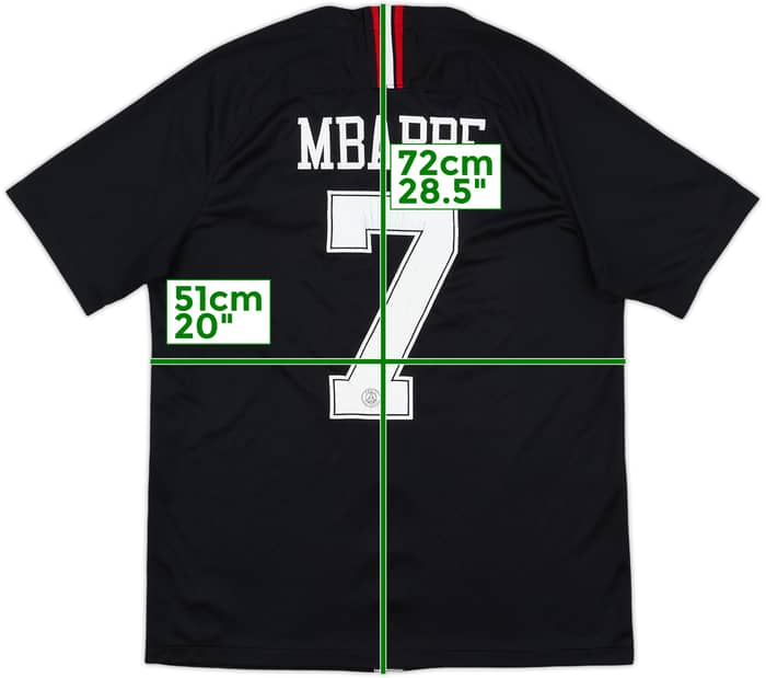 2018-19 Paris Saint-Germain Third/Home Shirt Mbappe #7 - 6/10 - (L)