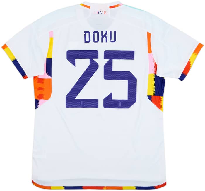 2022-23 Belgium Away Shirt Doku #25 - 9/10 - (XL)