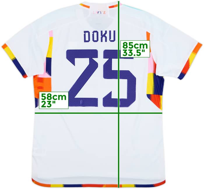 2022-23 Belgium Away Shirt Doku #25 - 9/10 - (XL)