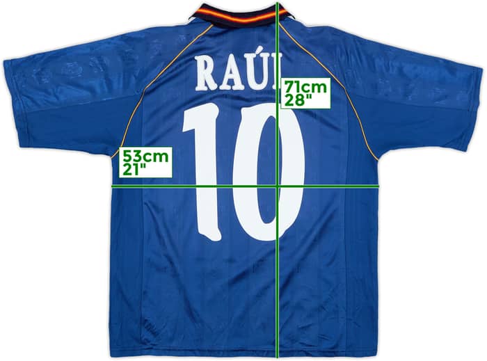 1999-00 Spain Away Shirt Raul #10 - 9/10 - (M)