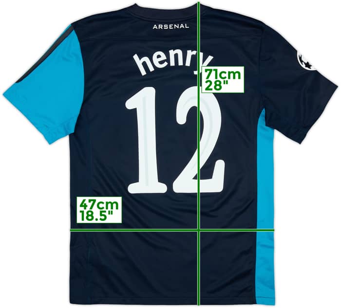 2011-12 Arsenal Away Shirt Henry #12 - 6/10 - (S)