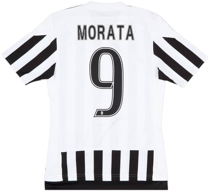 2015-16 Juventus Home Shirt Morata #9 - 9/10 - (XS)
