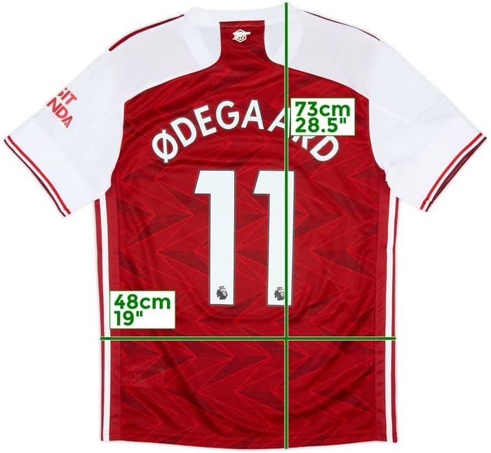2020-21 Arsenal Home Shirt Odegaard #11 - 10/10 - (M)