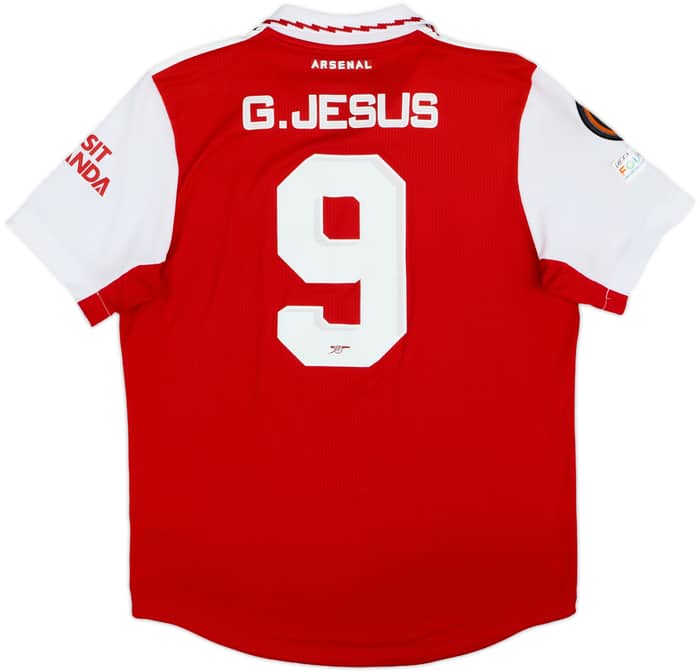 2022-23 Arsenal Authentic Home Shirt G. Jesus #9 - 6/10 - (M)