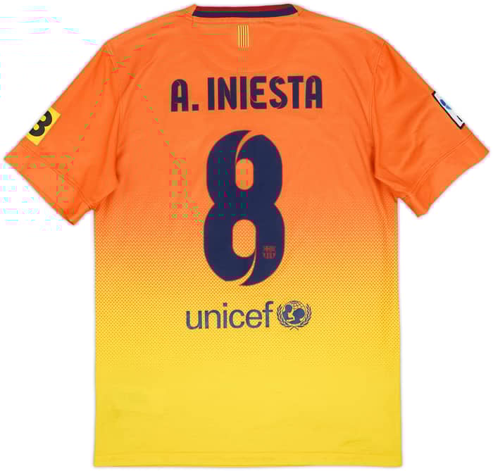 2012-13 Barcelona Away Shirt A.Iniesta #8 - 8/10 - (S)